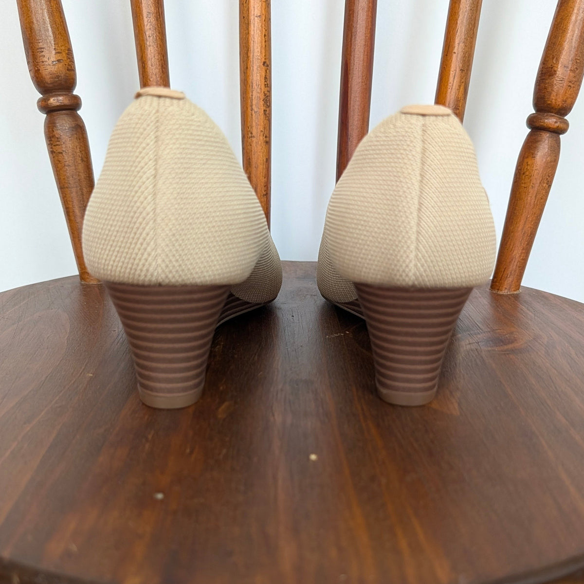 Vivaia Tamia Peep Toe Wedges - EU 38.5/US 7.5