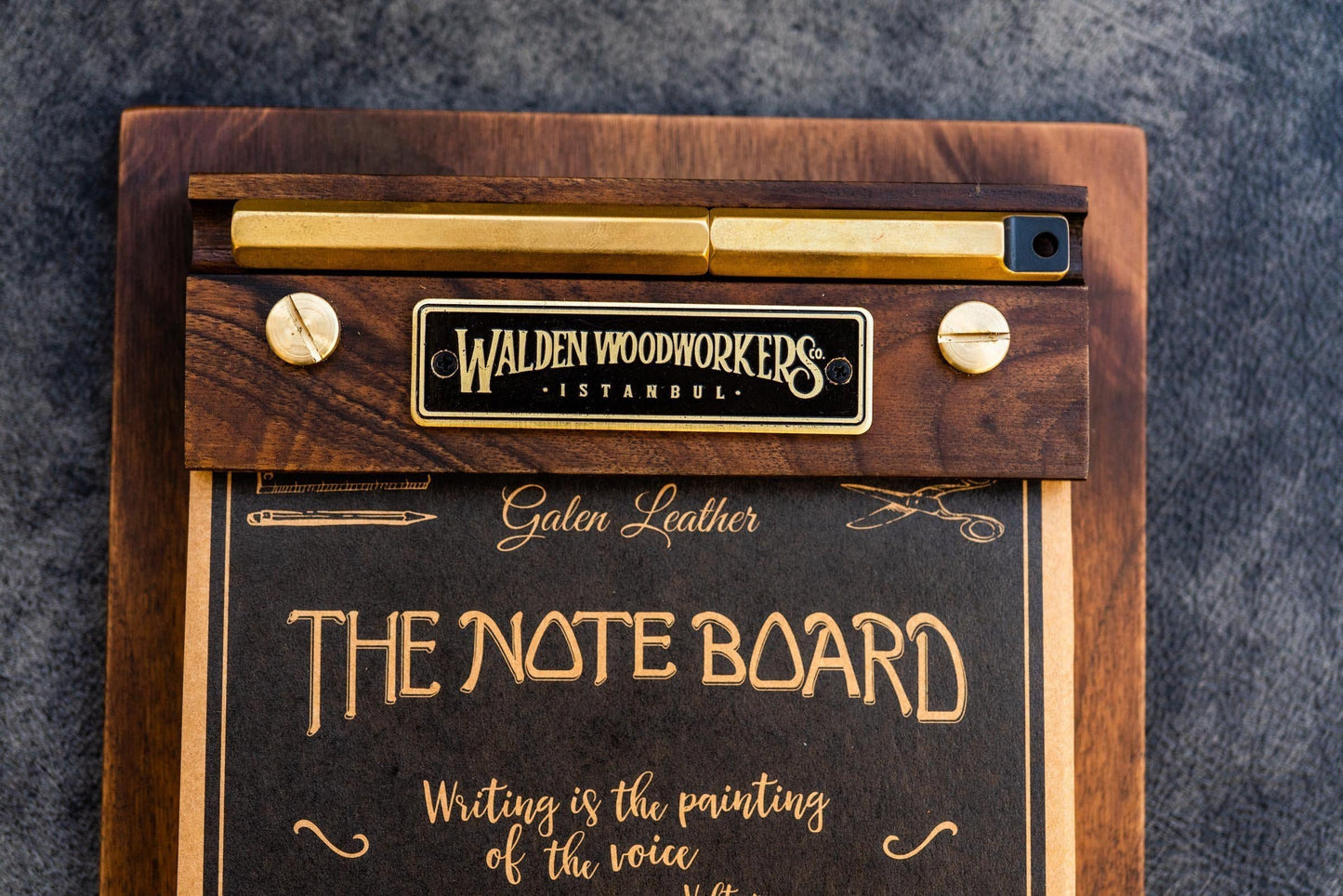 The Note Board - Wooden Rhodia Notepad Holder - Walnut