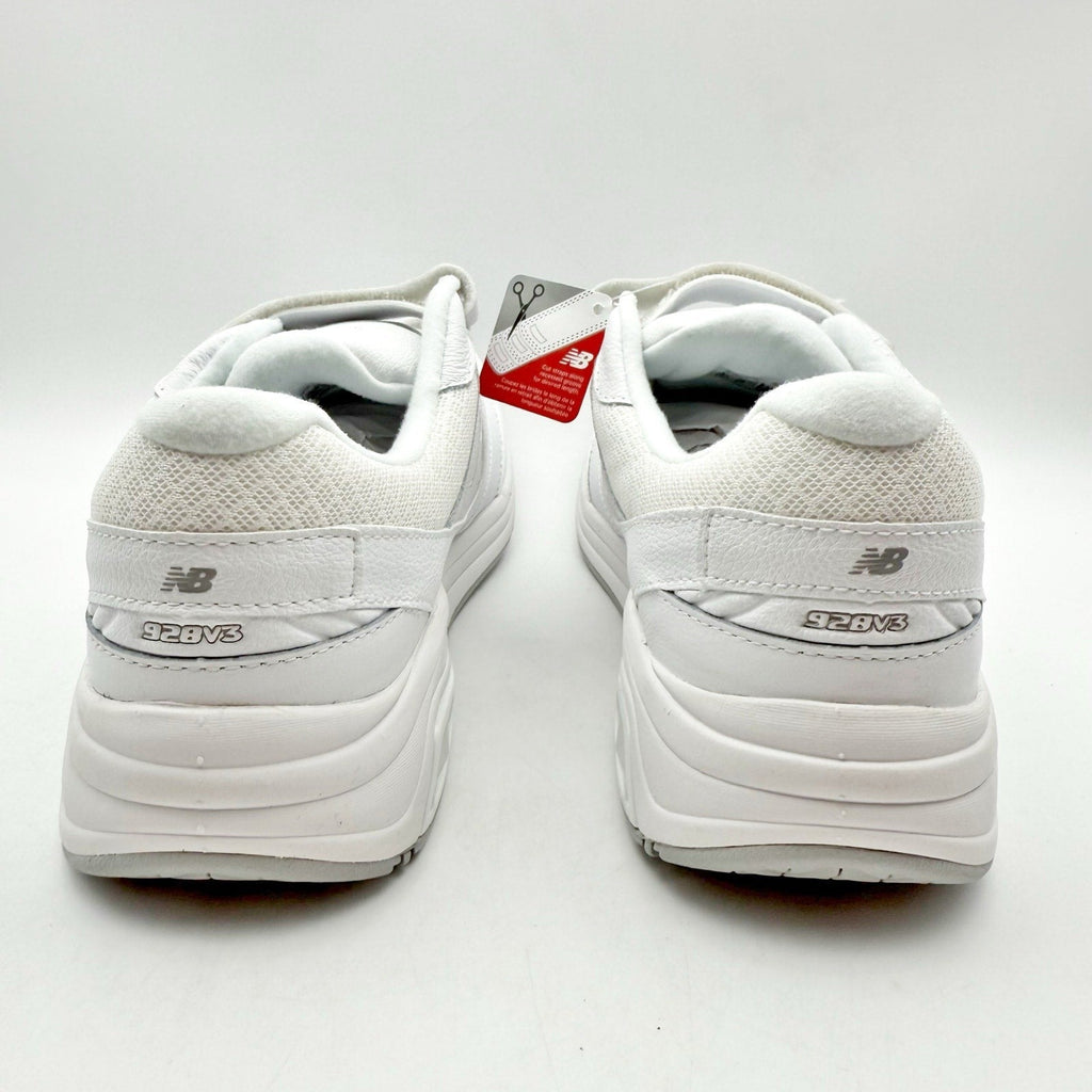 New Balanc 928v3 Walking Sneakers Womens 9.5 Mens 8 White Leather NIB