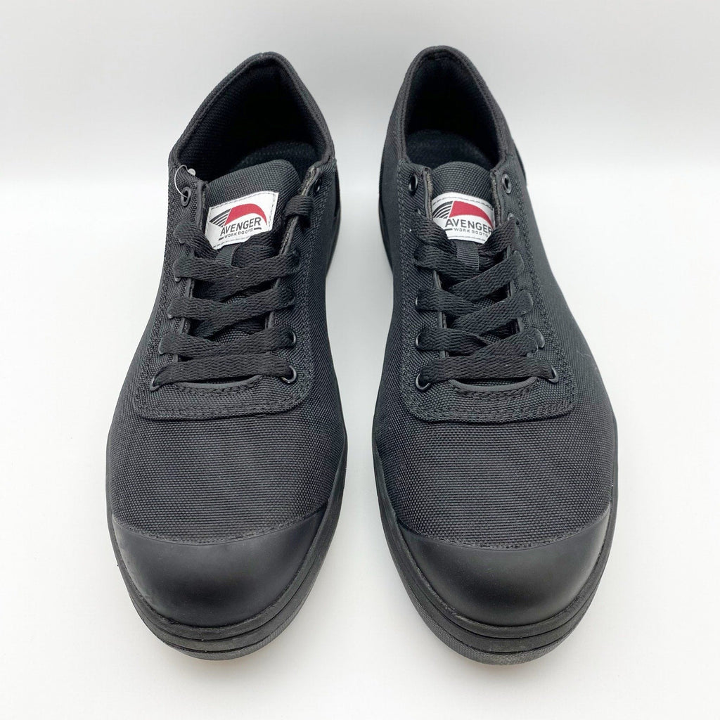 Avenger Mens Blade Low Work Shoes 9 WIDE Black Comp Toe A123 SR EH NIB