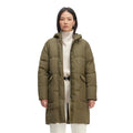 EVERLANE Women's The ReNew Long Puffer Jacket XS Army Green Hood Coat NWT
