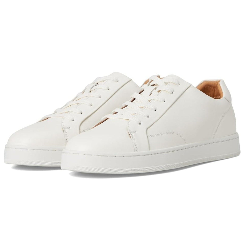 Florsheim Mens Monopoli Casual Sneakers Size 12 WIDE Cream White Leather NWOB