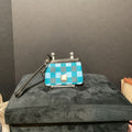Dooney & Bourke Plaid Wristlet Key Ring ACCESSORIES S