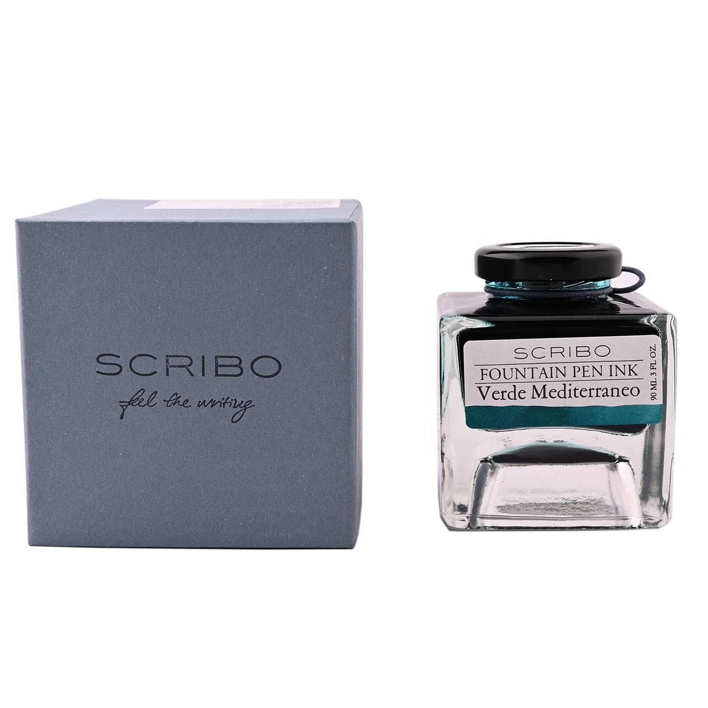 Scribo Verde Mediterraneo Ink Bottle- Turquoise - 90ml