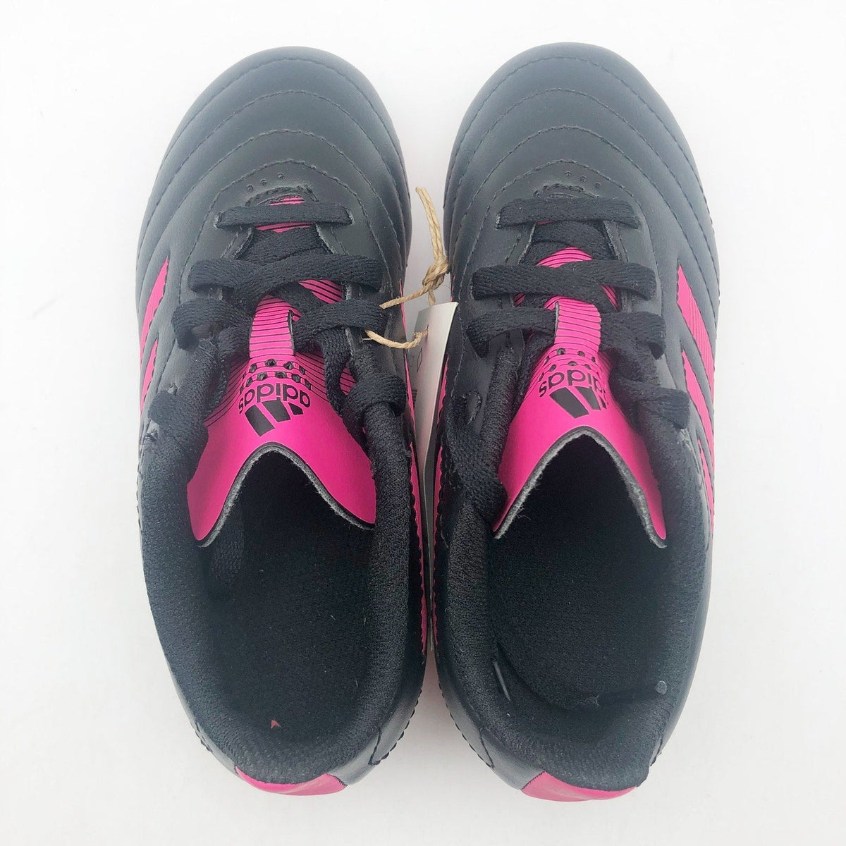 Adidas Little Kids Goletto VIII Firm Ground Soccer Cleats 9.5K Black Pink NWOB