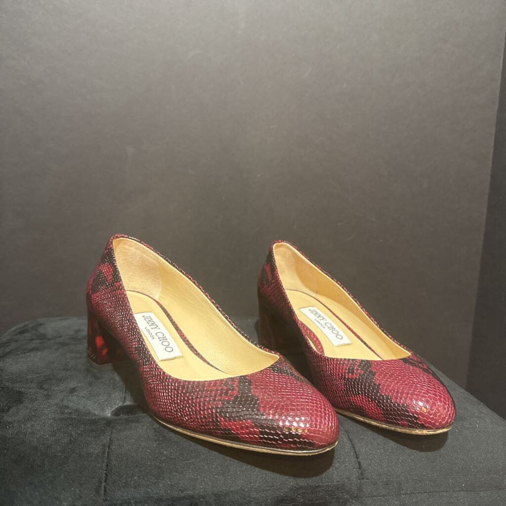 Jimmy Choo Snakelike Pumps SHOES 36.5