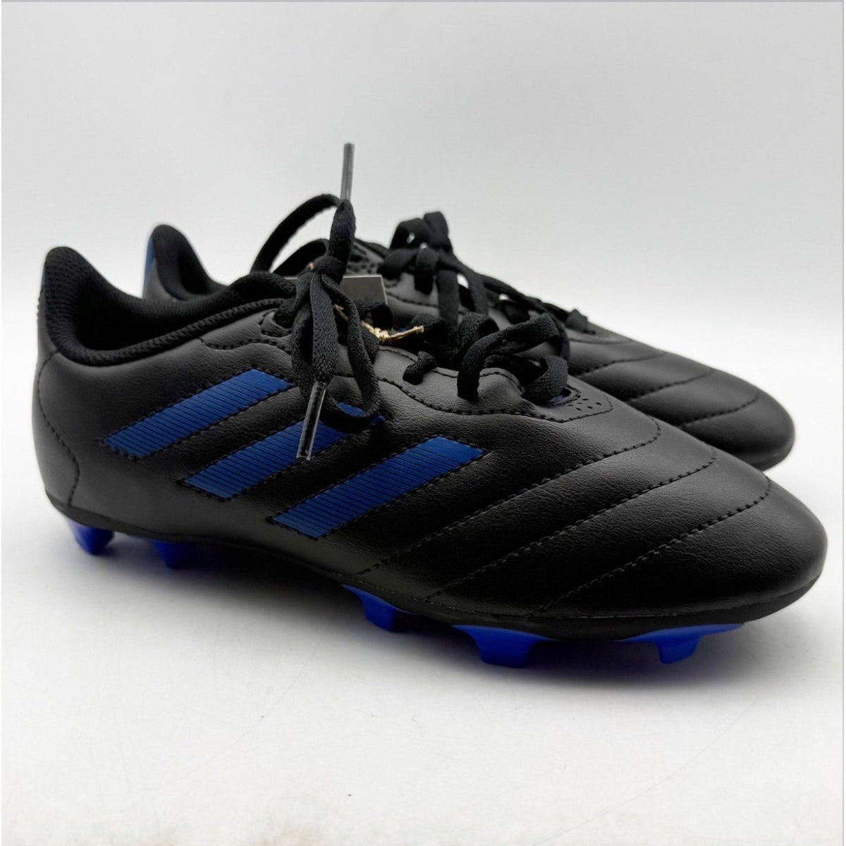 Adidas Youth Goletto VIII Firm Ground Soccer Cleats Size 3.5 Black Blue NWOB