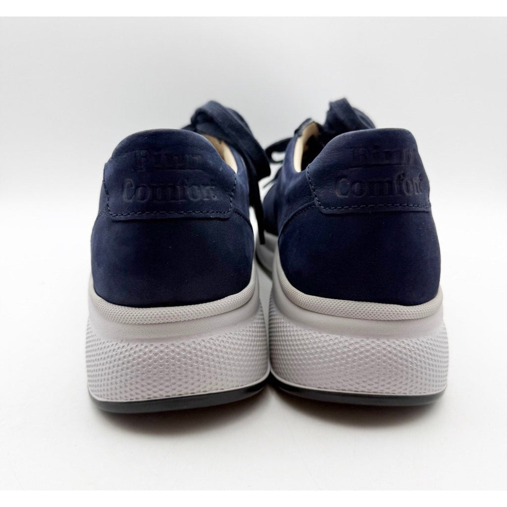 Finn Comfort Men's Casual Brandon Sneaker US 9 UK 8.5 Blue Leather Suede NWOB