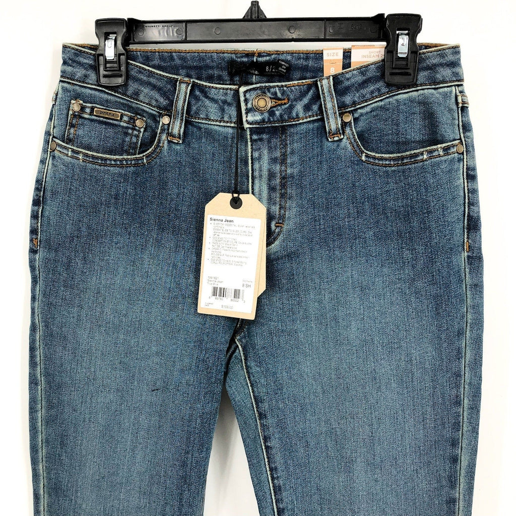 PRANA Womens Sienna Mid Rise Skinny Jeans 29x29 US 8 True Blue Stretch Denim NWT