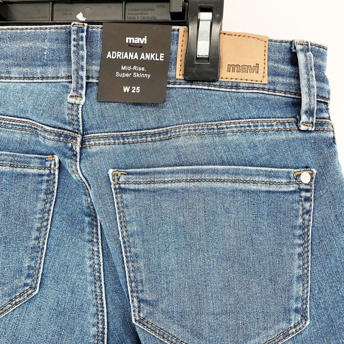 MAVI Womens Adriana Ankle Jeans Size 25 Blue Mid Rise Super Skinny Supersoft NWT