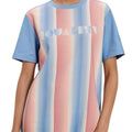 UGG UNISEX Pride Logo Equality Tee XS Blue Multi Stripe Short Sleeve NWT