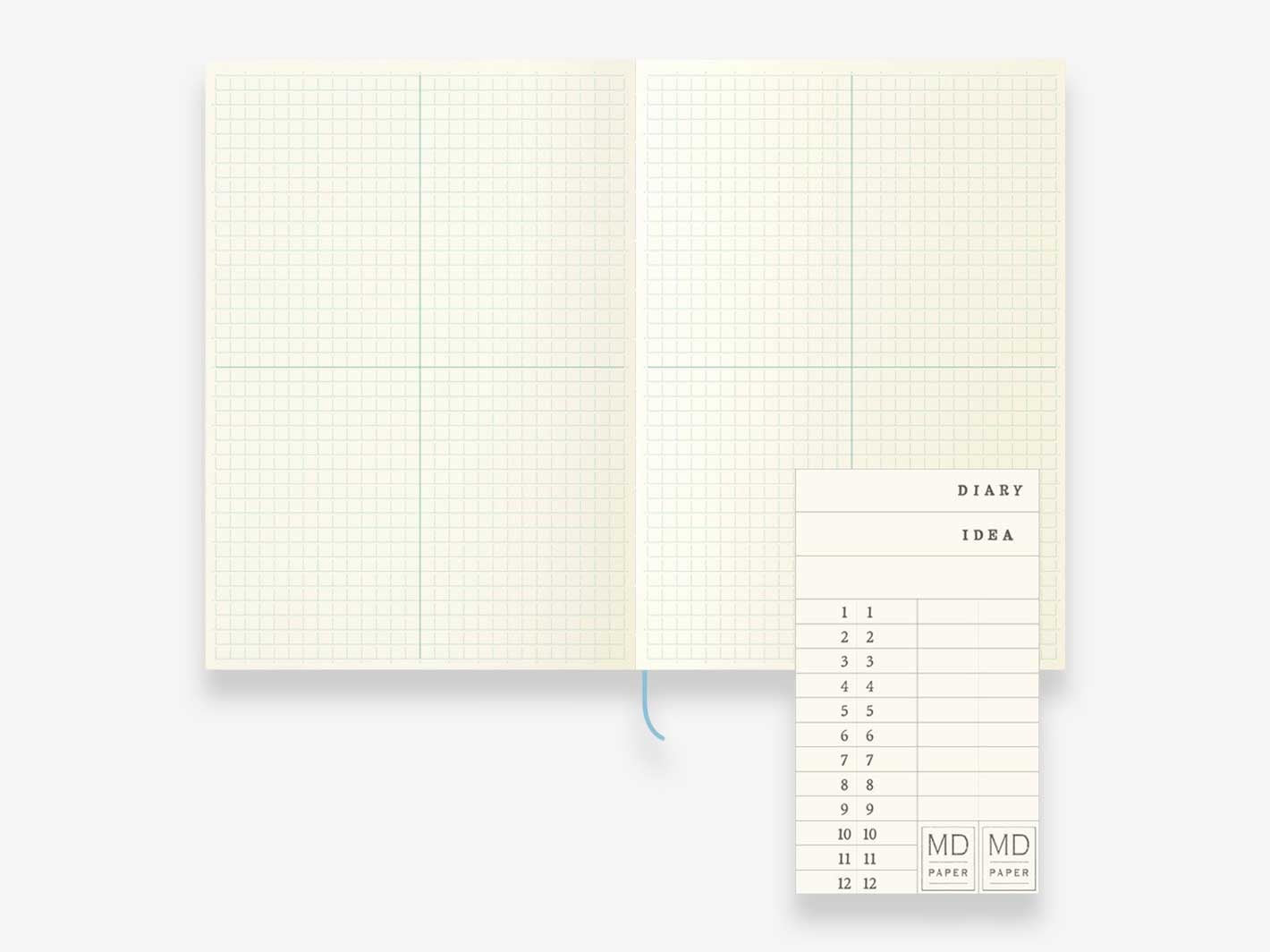 Midori MD Notebook Journal A5 Grid Block - 192 Pages