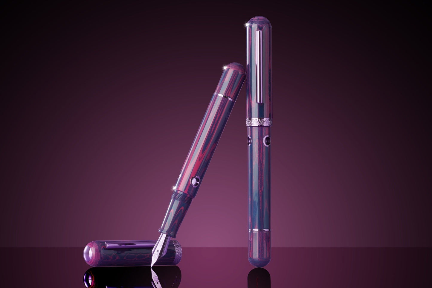 Nahvalur Nautilus Anthias Violet Fountain Pen