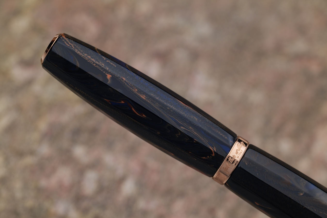 SCRIBO FEEL Ebonite Fountain Pen - Blu Califfo RGT