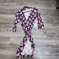 DVF Patterned Classic Wrap Dress DRESSES 8