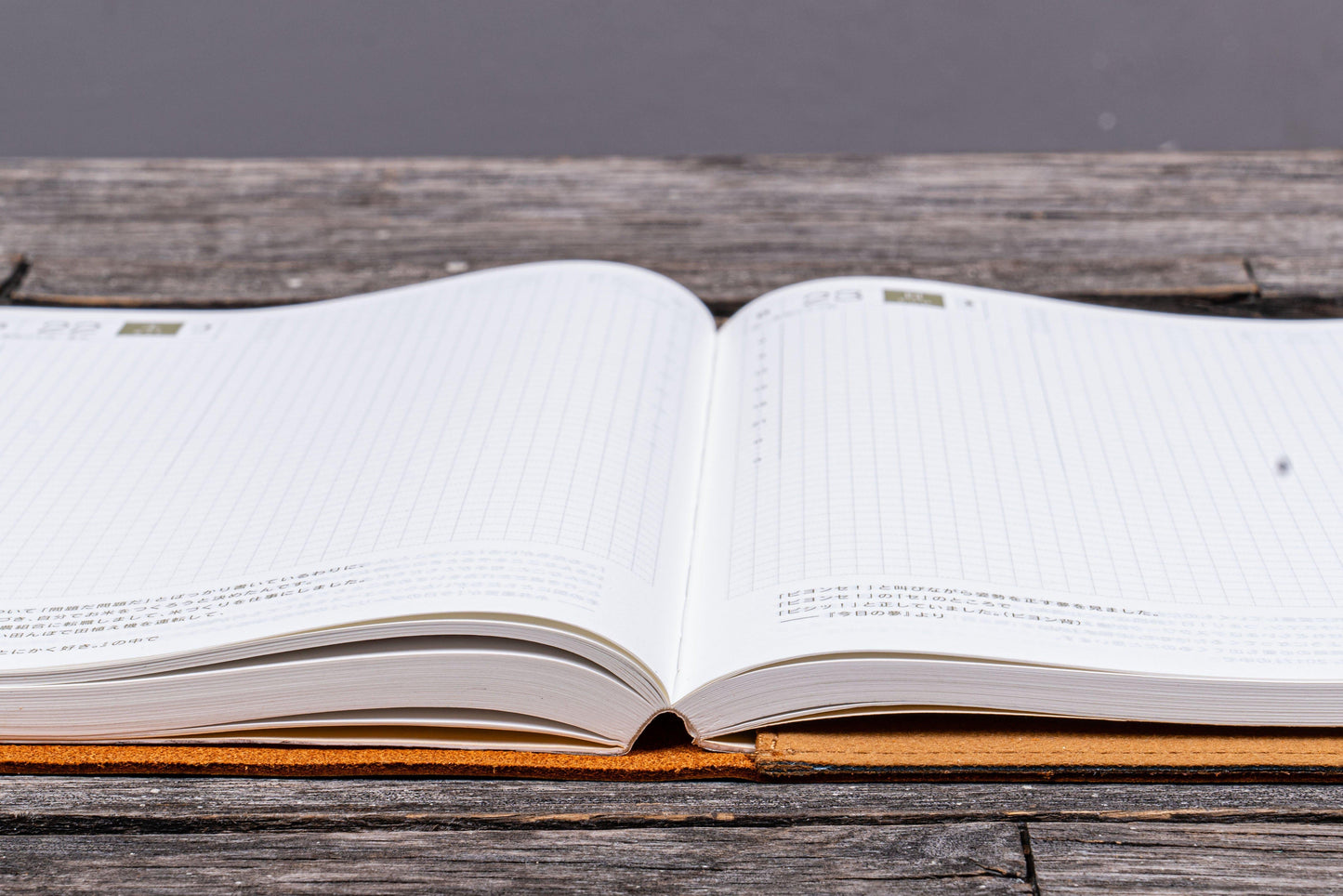 Refillable Leather Wrap Journal / Planner Cover - Crazy Horse Brown