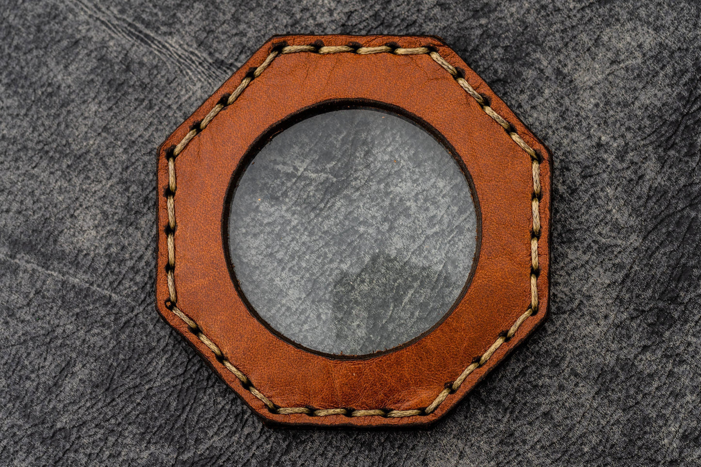 Leather Magnifying Glass Octagon