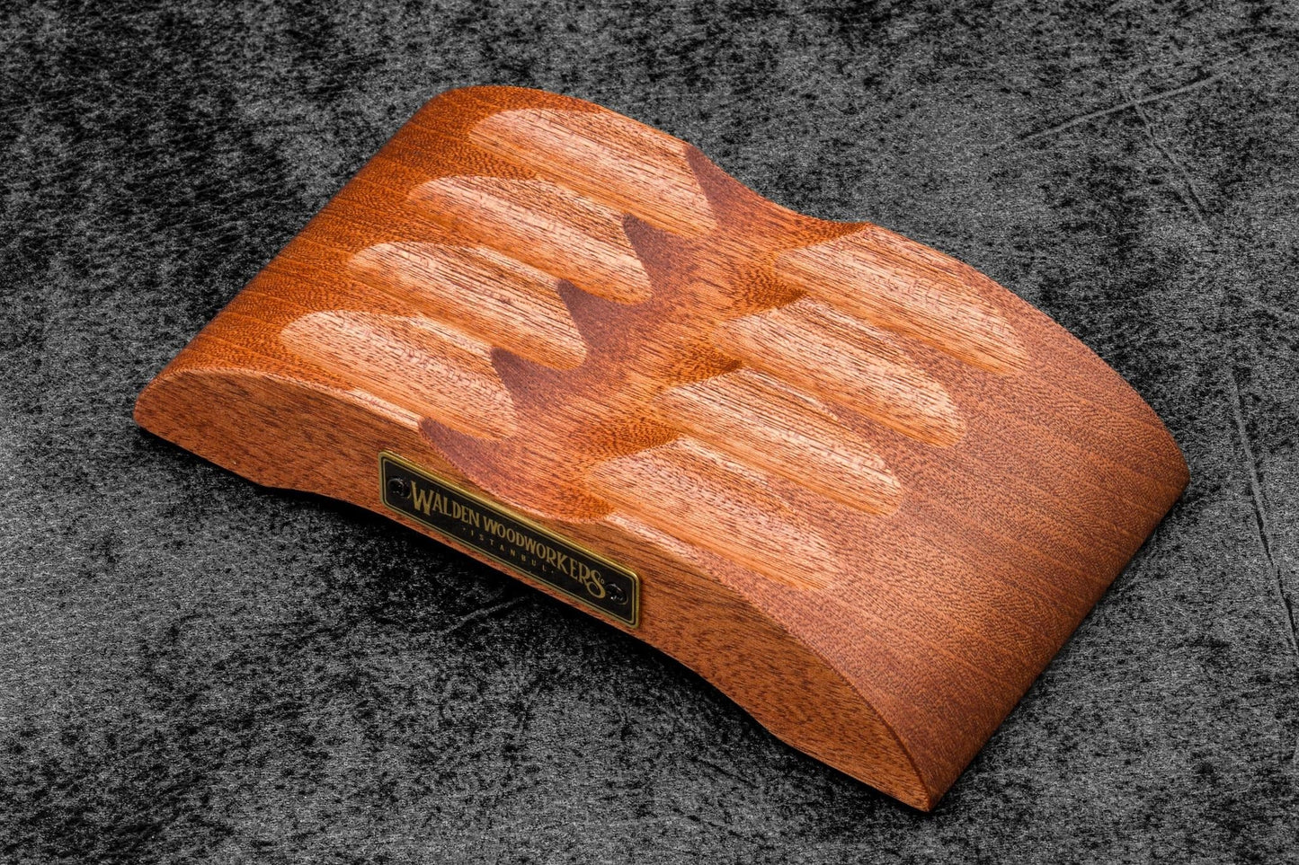 The Pen Arch - Wooden Fountain Pen Stand - Mahogany