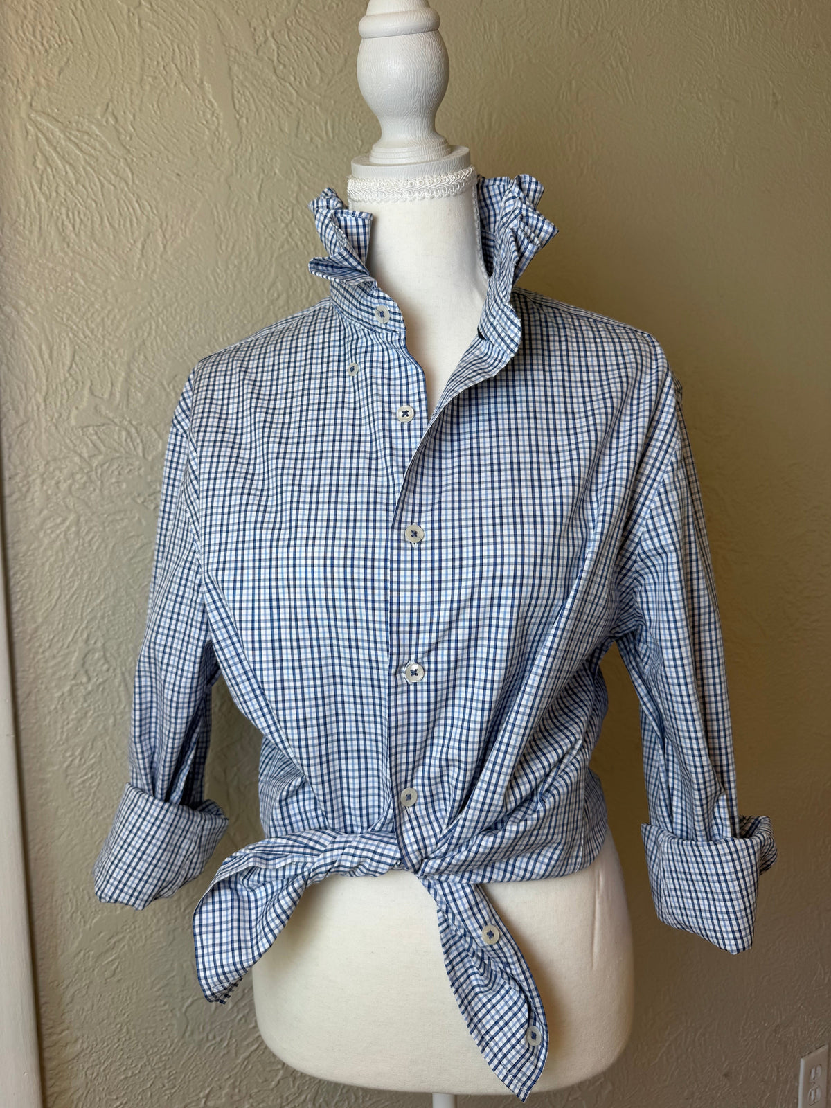 Blue and Yellow - Charles Tyrwhitt - Blue Plaid Long Sleeve - Medium
