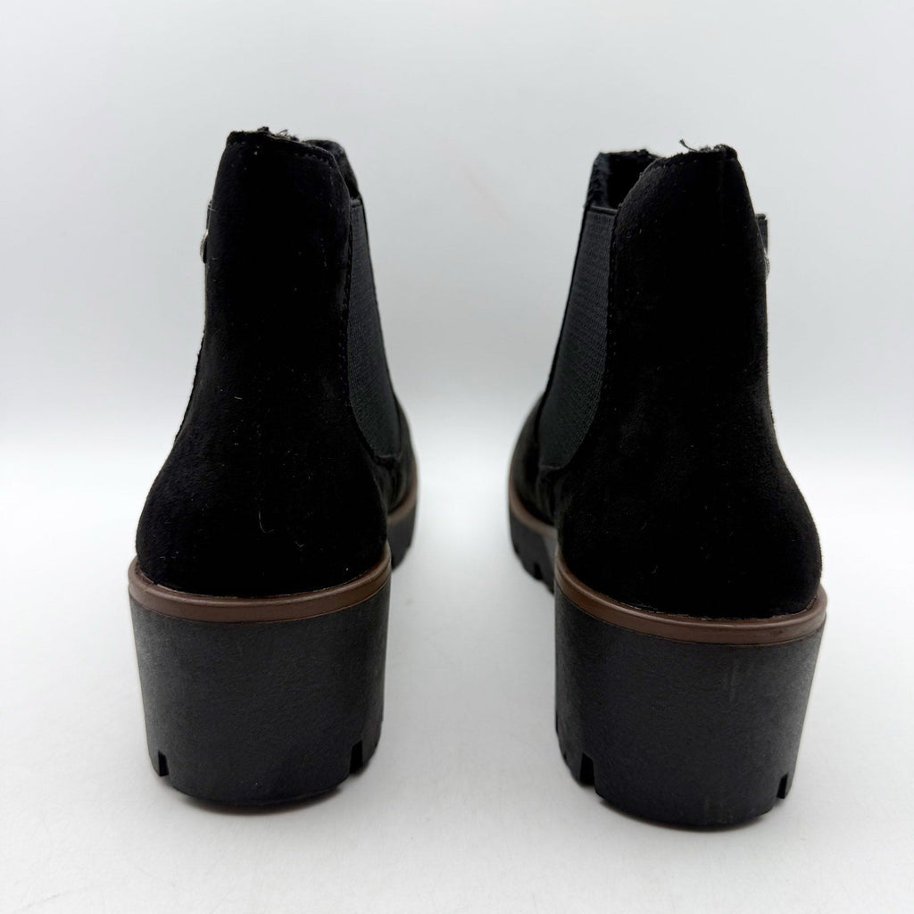 Rieker Womens Amalia 65 Chelsea Ankle Boots EU 40 US 8.5 Black Vegan Suede NIB