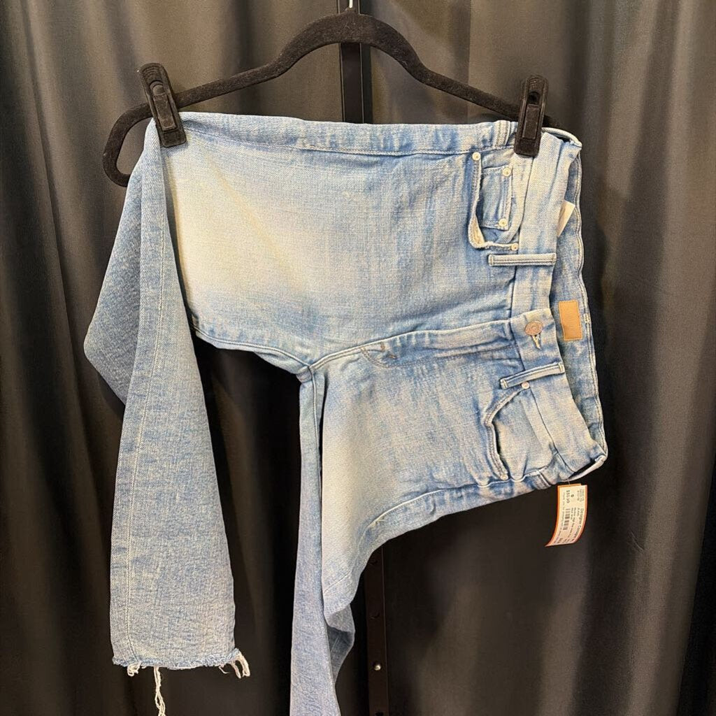 Mother High Rise Ankle Fray JEANS 25