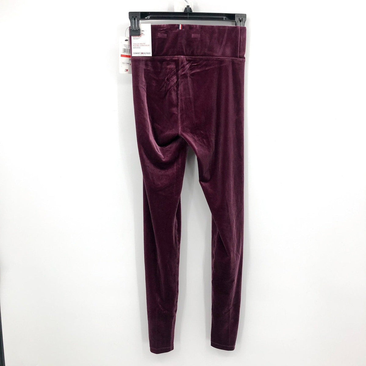 TOMMY HILFIGER Women's Velvet Active Leggings Crushed Grape XS