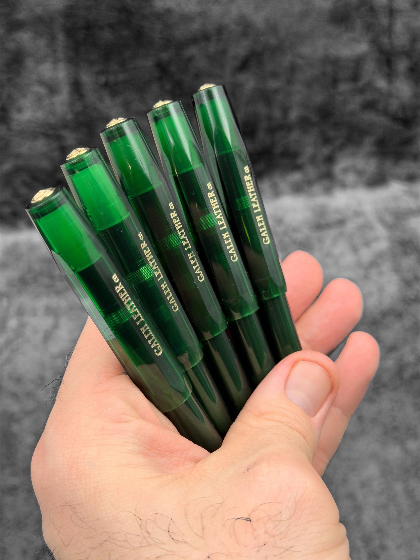 Kaweco Sport Fountain Pen Vivianite Green with Lanyard Pen Sleeve
