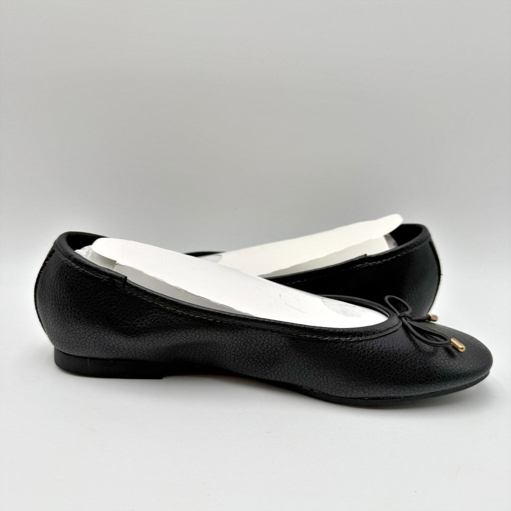 MIA Womens Chelly Ballet Flats Size 6 Black Leather NWOB