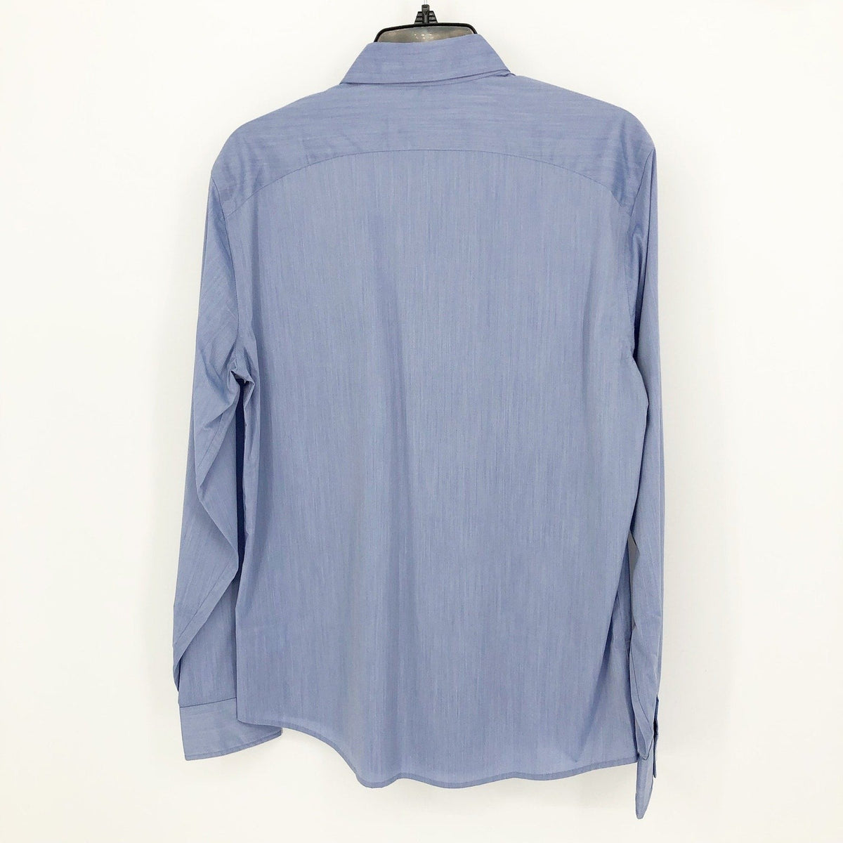 MINISTRY OF SUPPLY Men's Gemini Woven Dress Shirt XXL Slim Solid Blue