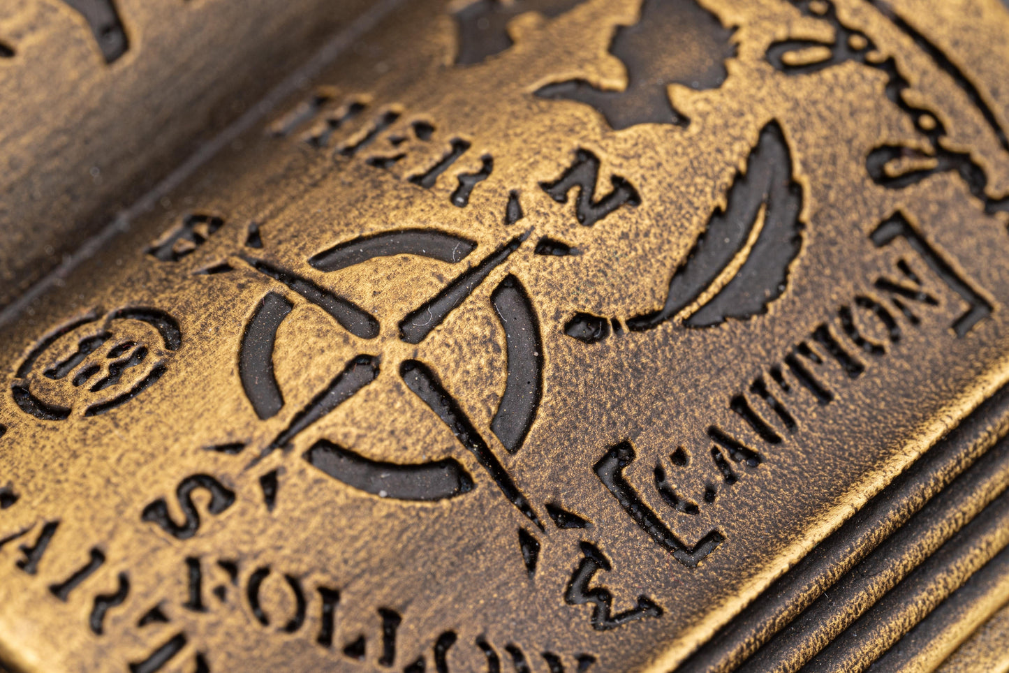 Sepia "Listen to your heart" Brass Pen Stand
