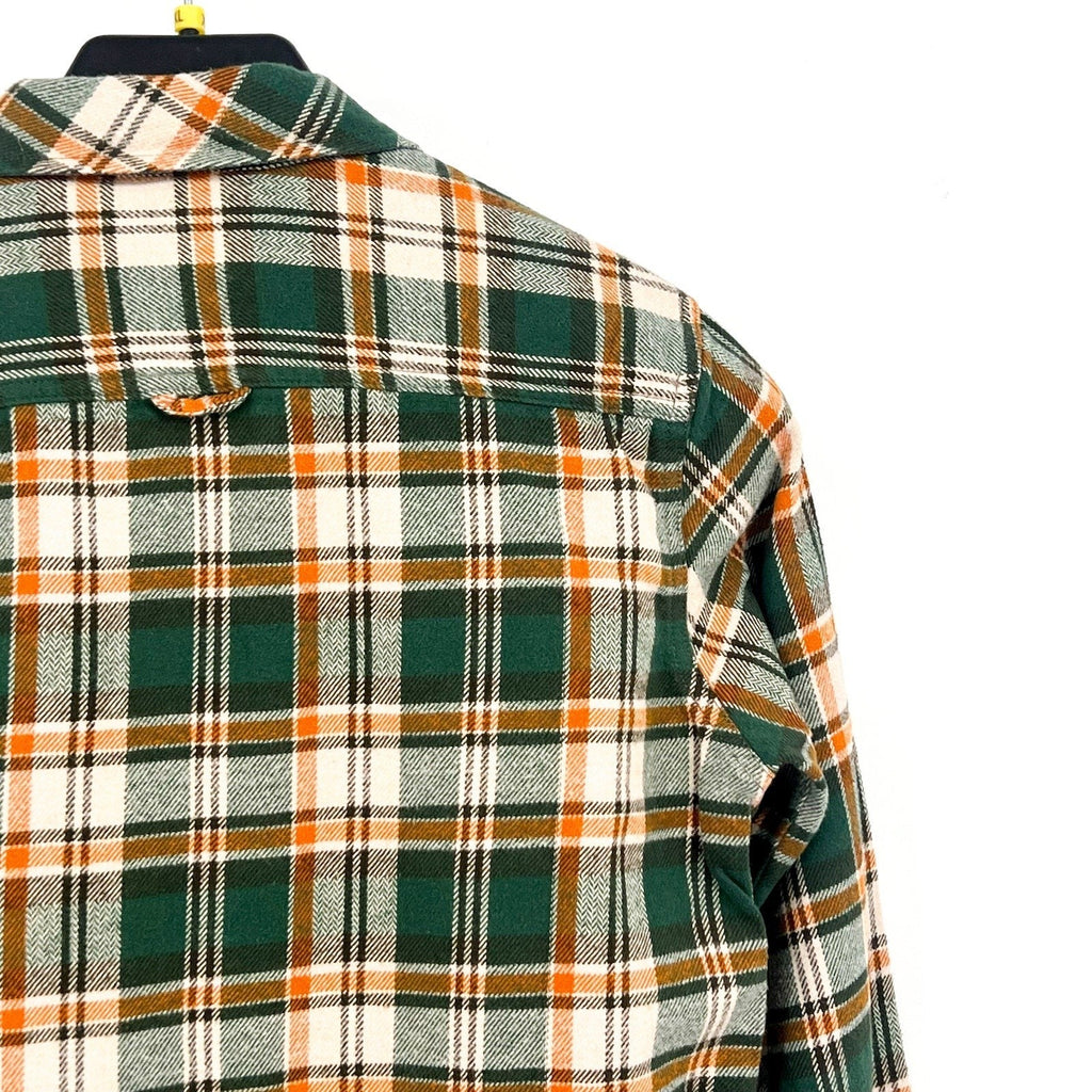 PRANA Women's Golden Canyon Flannel Shirt Small Soft Pine Green Plaid NWT