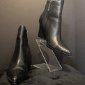 Donald Pliner Leather Croc Toe Heeled Midi BOOTIES 9.5