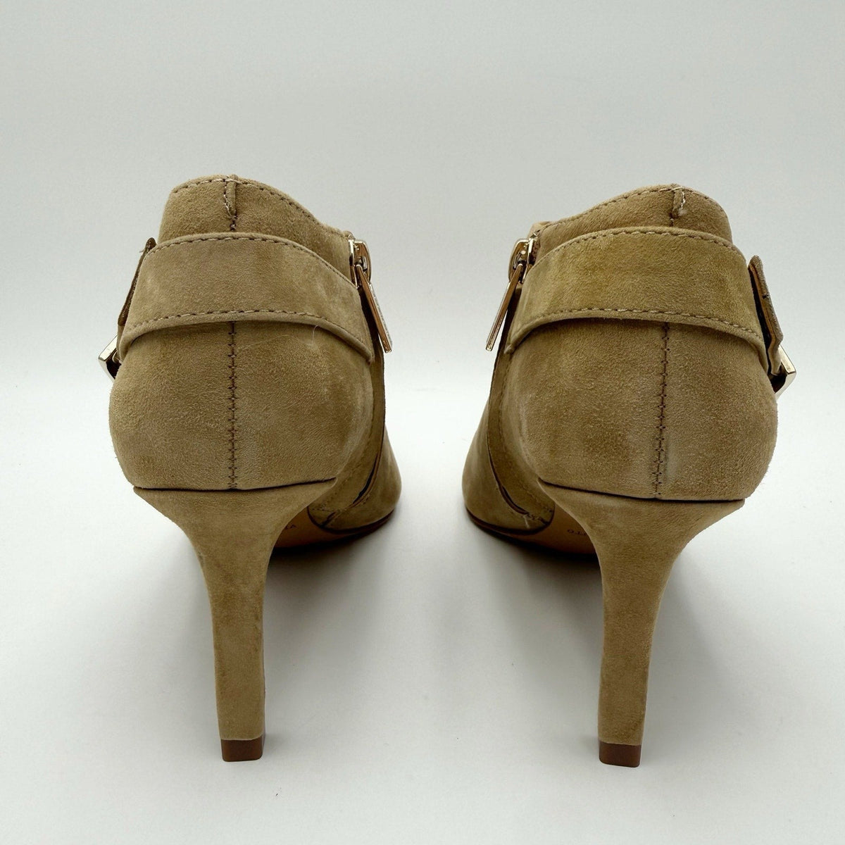 Vince Camuto Womens Kreitha Heeled Bootie Size 5.5 Brown Suede NWOB