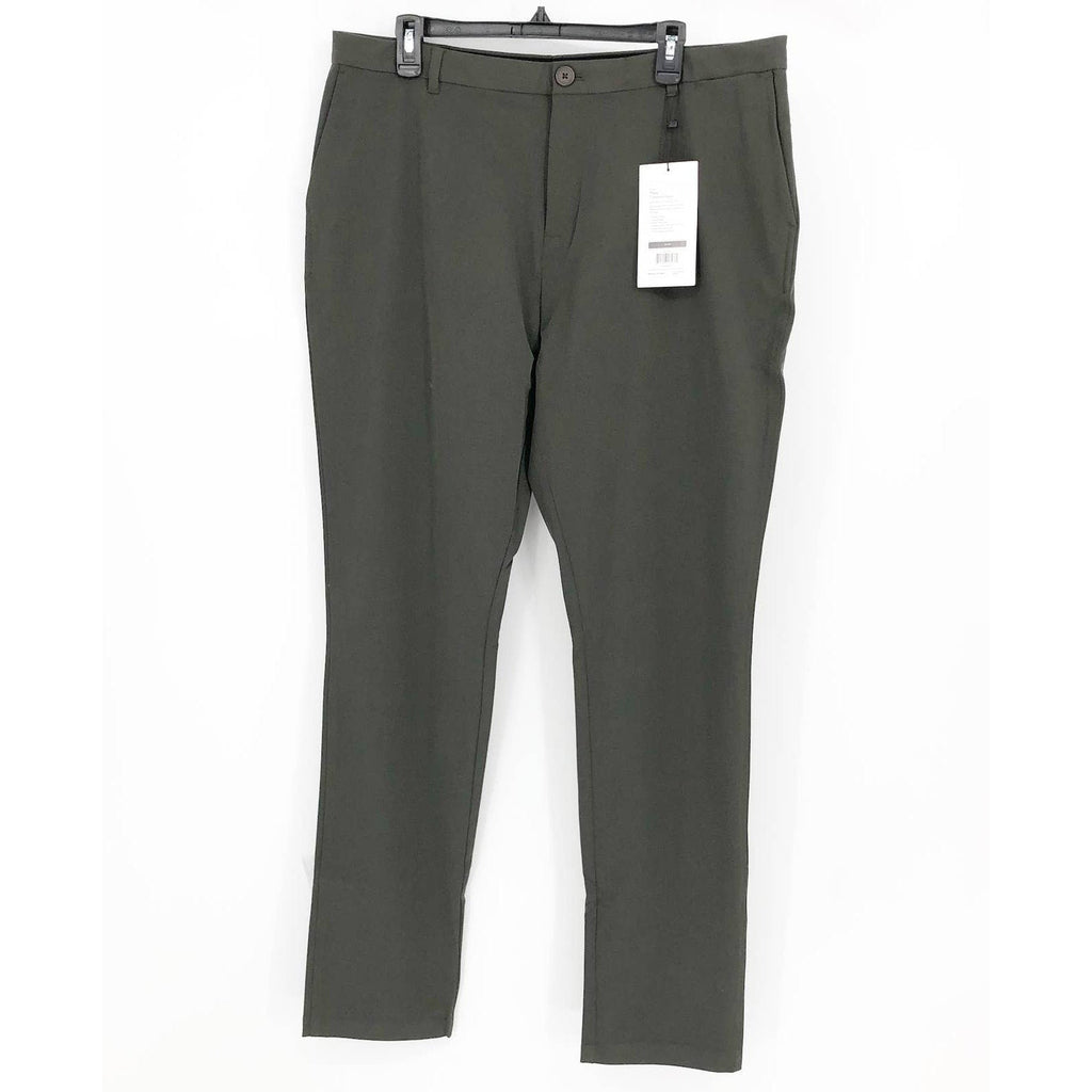 MINISTRY OF SUPPLY Mens Pace Tapered Chino Pants 36x35 Olive Green NWT