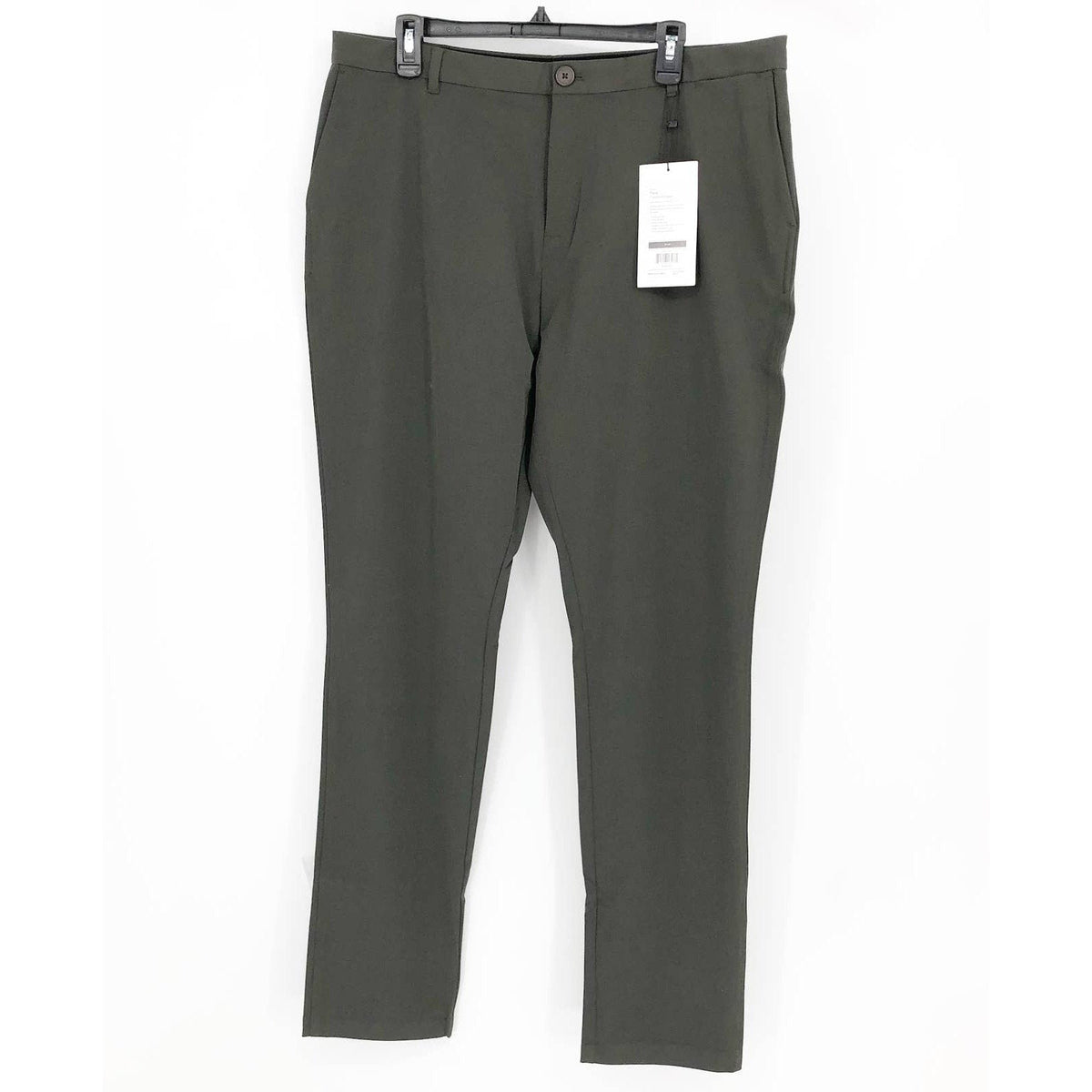MINISTRY OF SUPPLY Mens Pace Tapered Chino Pants 36x35 Olive Green NWT