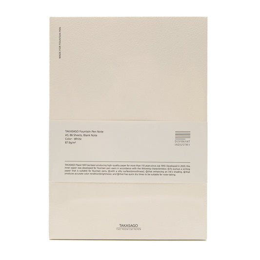 Dominant Industry - Takasago Ivory A5 Blank Notebook