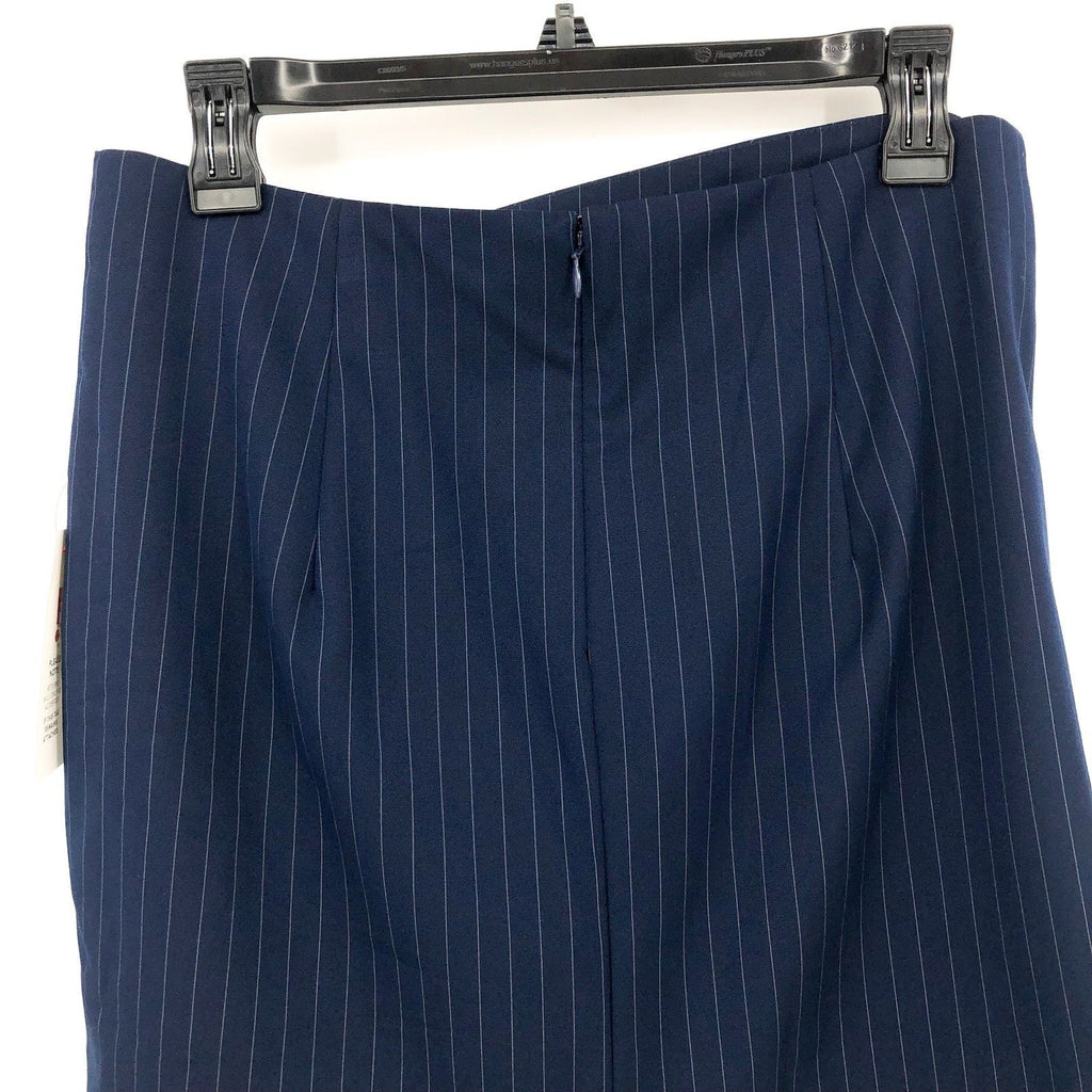 BARDOT Women's Layton Pin Stripe Mini Skirt Large US 8 Navy Blue NWT