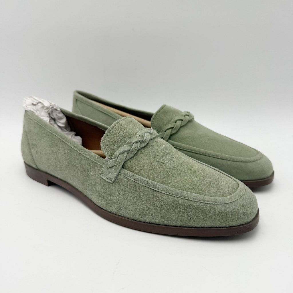Seychelles Womens Afternoon Stroll Loafers Size 7.5 Sage Green Suede NIB