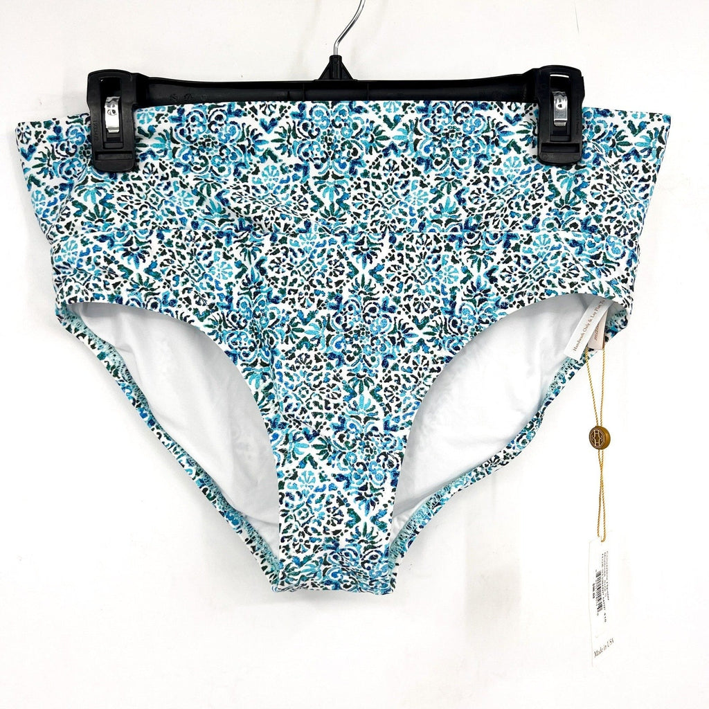 HELEN JON Women's Convertible Hipster Bikini Bottom Small Blue Montrose NWT