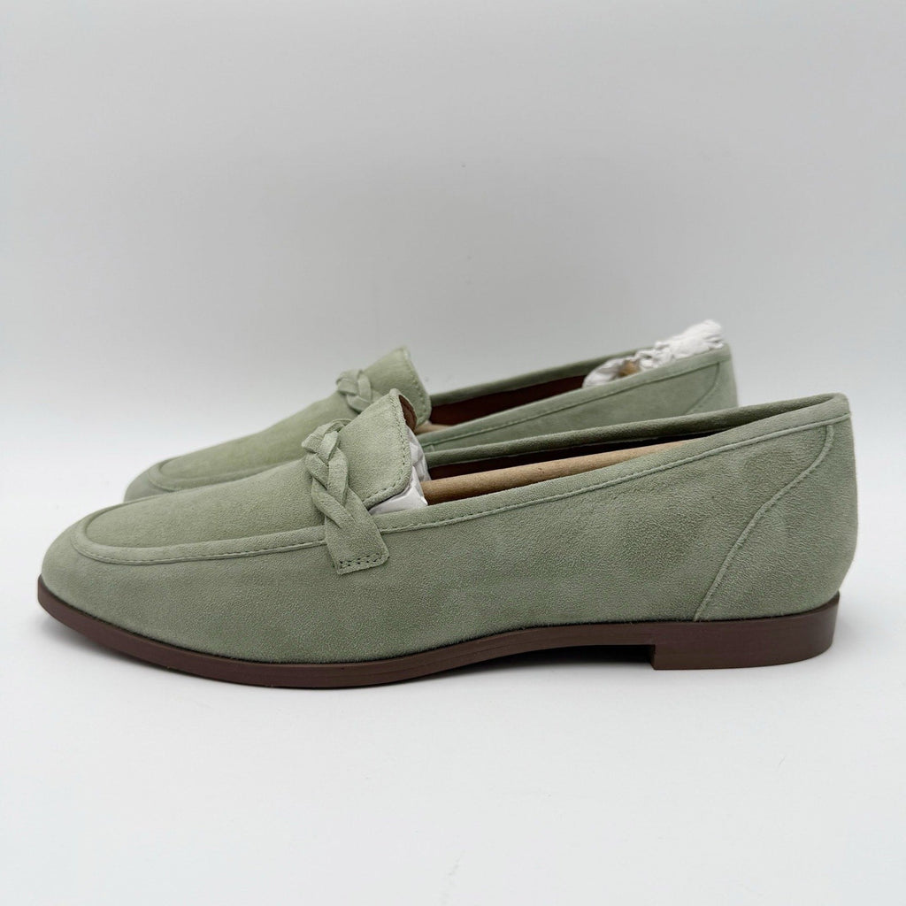 Seychelles Womens Afternoon Stroll Loafers Size 7.5 Sage Green Suede NIB