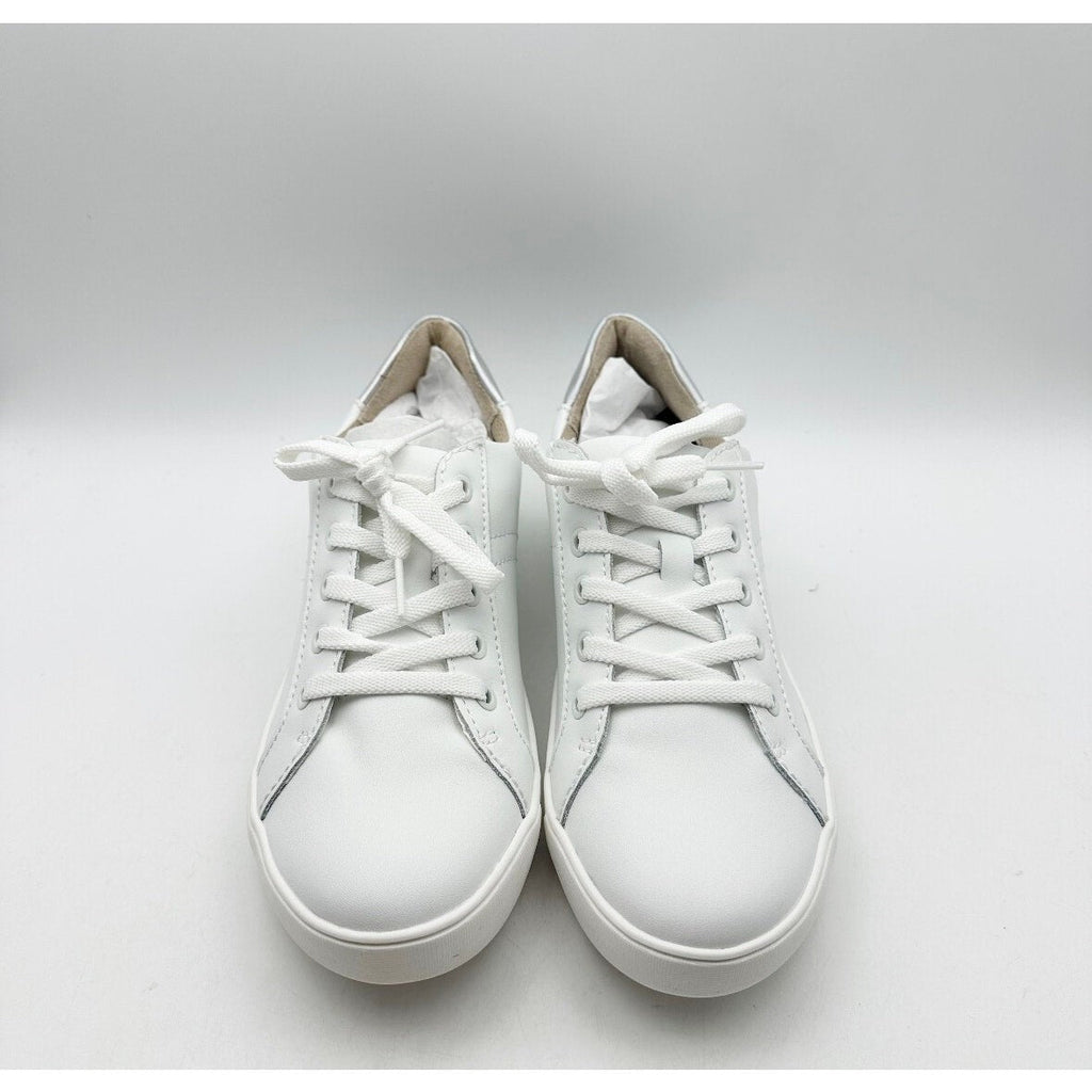 Naturalizer Women's Morrison Casual Sneakers Size 9 M White Silver Leather NIB