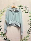 Nike Velour Polo Sweatshirt (S)