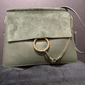 Chloe Suede/Leather Faye HANDBAGS Medium