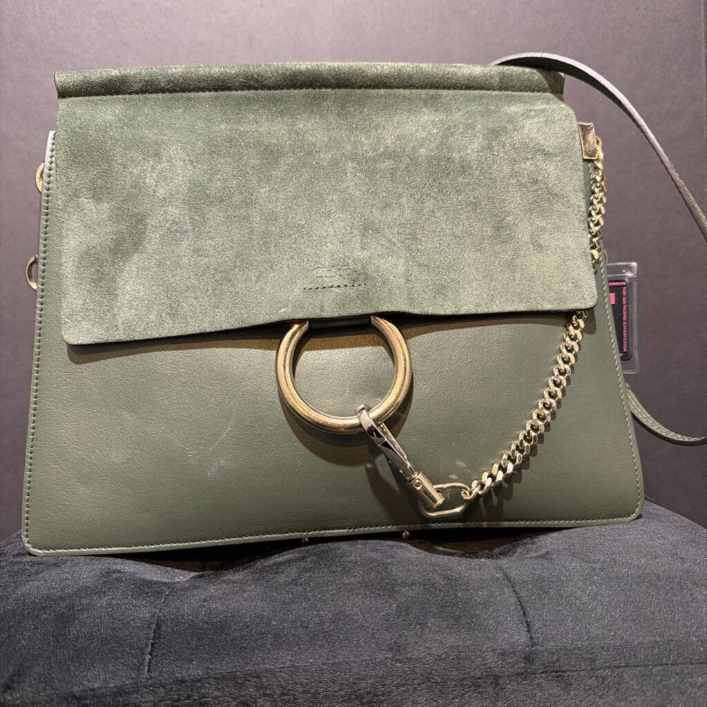 Chloe Suede/Leather Faye HANDBAGS Medium