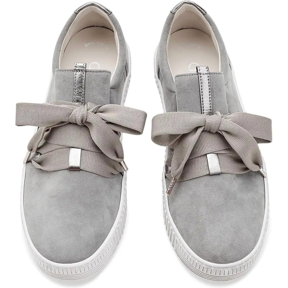 Gabor Womens 73.333.10 Casual Sneakers UK 5.5 US 8 Grey Stone Suede NWOB