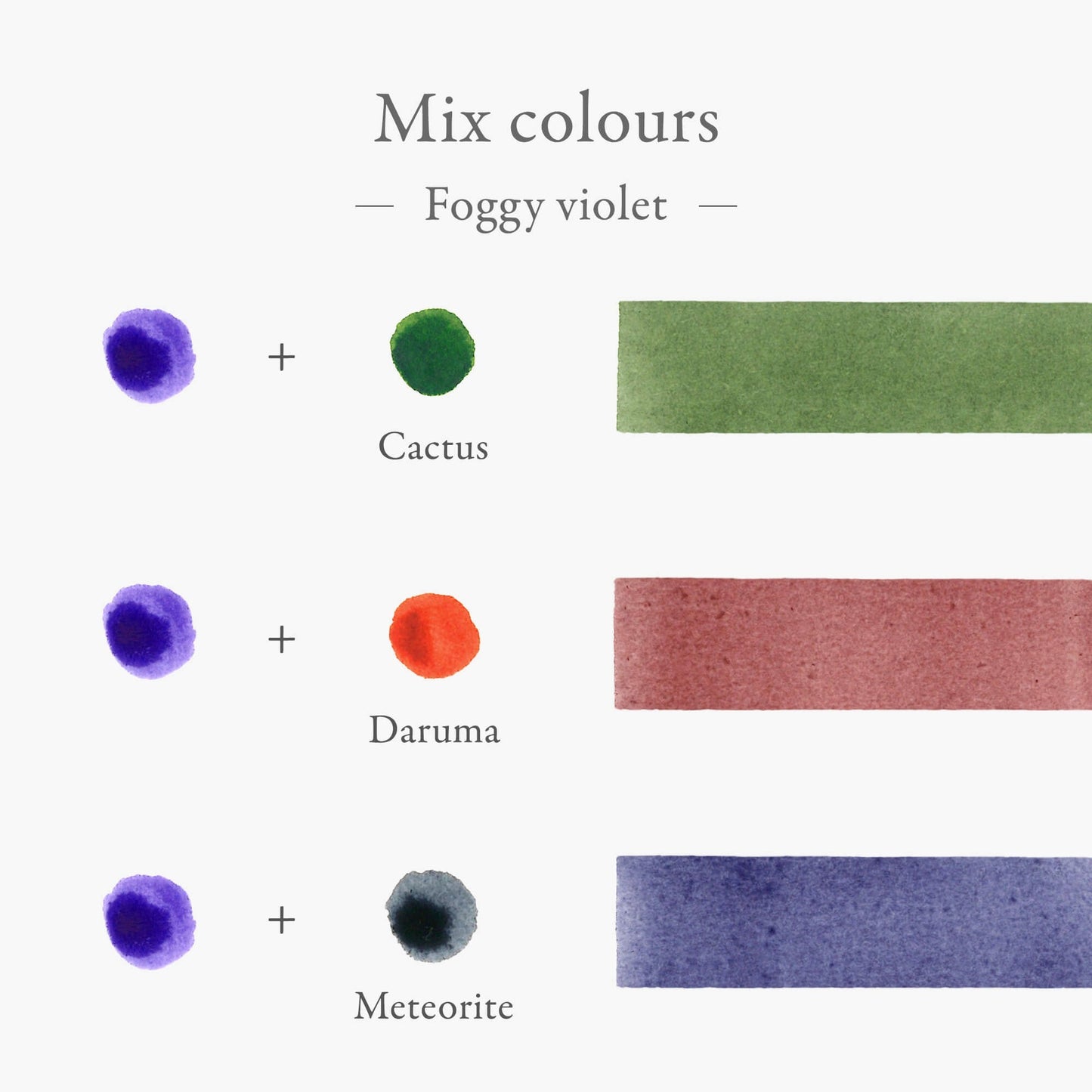 Kakimori Blendable Fountain Pen Ink -Foggy violet
