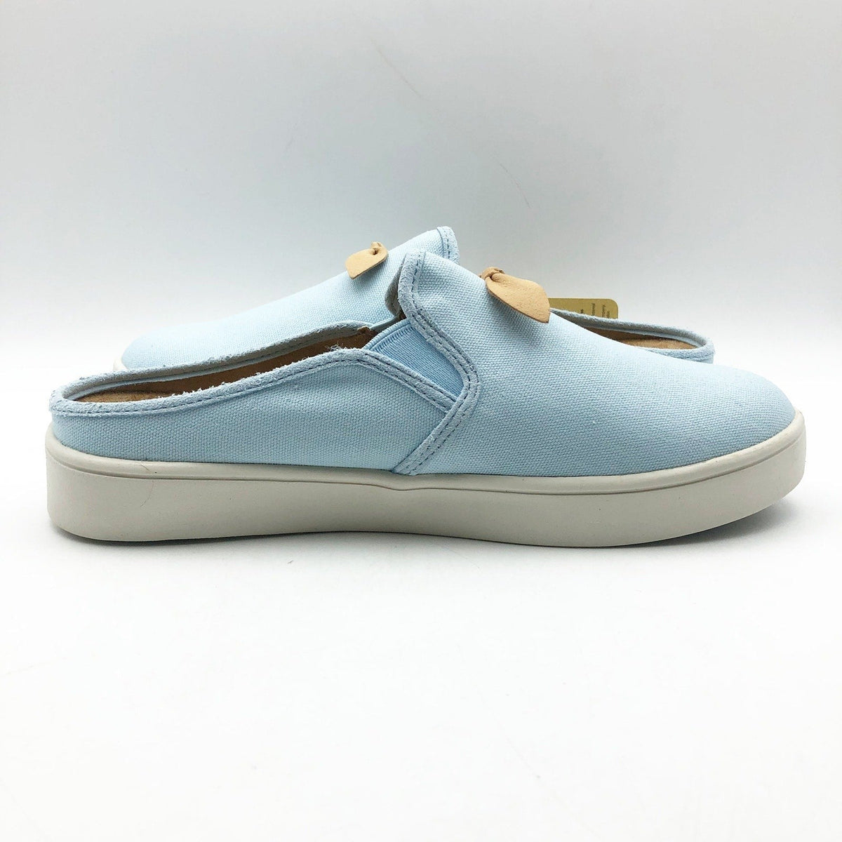 Spenco Womens Audrey Casual Slides 8 WIDE Cool Blue Slip On Sneaker Mule NIB