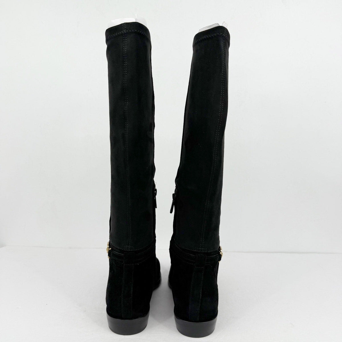 Sam Edelman Womens Clive Knee High Boots Size 10 Black Suede Horsebit Detail NIB