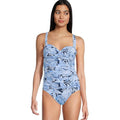 LILLY PULITZER Solaria One-Piece Swimsuit Size 12 Blue Coastal Constellation NWT