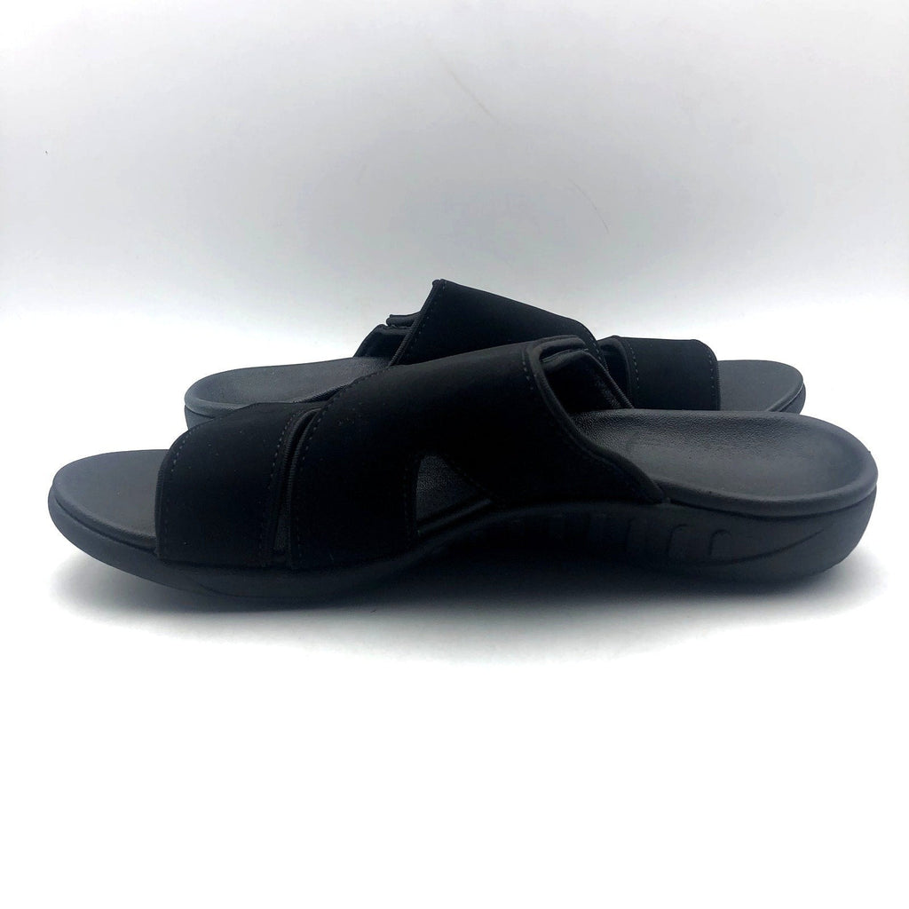 Spenco Womens KHOLO NUEVO Comfort Slide Sandals Size 9.5B Black NWT